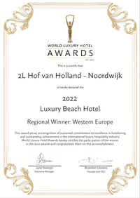 Award Beste van West-Europa 2022 2L Hof van Holland - Noordwijk